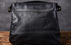 Genuine Leather Mens Cool Shoulder Bag Messenger Bag Chest Bag Bike Bag Cycling Bag for men