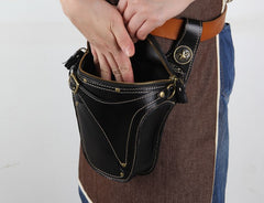 Leather Belt Pouch Mens Small Cases Waist Bag Hip Pack Belt Bag Fanny Pack Bumbag for Men