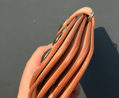 Handmade Leather Biker Wallet Mens Cool Chain Wallet Trucker Wallet with Chain