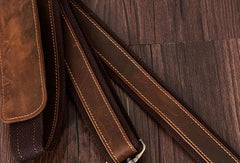 Vintage Mens Leather Briefcase Business Handbag Shoulder Bags For Men - iwalletsmen
