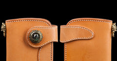 Handmade Leather billfold Mens Chain Biker Wallet Cool Leather Wallet With Chain Wallets for Men