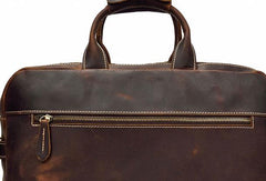 Vintage Cool Leather Briefcase Handbag Business Briefecases Shoulder Bag for men - iwalletsmen