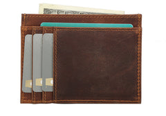 RFID Mens Leather Card Wallet Card Holder Front Pocket Wallet For Men - iwalletsmen