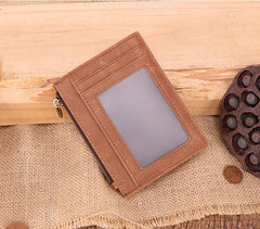 RFID Leather Mens Small Wallet Cardholder Wallet Front Pocket Wallets for Men - iwalletsmen