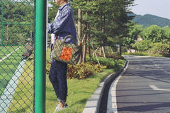 Green Canvas Leather Mens Womens Tote Shoulder Bags Messenger Bag Gray Tote Handbag For Men and Women - iwalletsmen