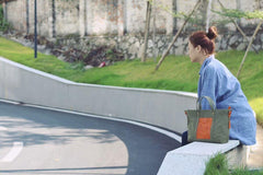 Green Canvas Leather Mens Womens Tote Shoulder Bags Messenger Bag Gray Tote Handbag For Men and Women - iwalletsmen