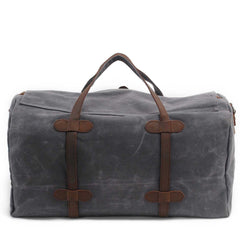 Gray Canvas Weekend Bag Travel Bag Canvas Mens Gym Bag Weekend Bag Duffle Bag For Men - iwalletsmen