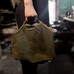 Army Green Canvas Mens Sling Bag One Shoulder Pack Sling Pack Bag For Men - iwalletsmen
