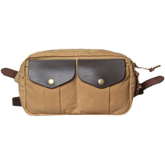 Army Green Leather&Canvas Men Fanny Pack Waist Bag Canvas Hip Pack Bum Pack For Men