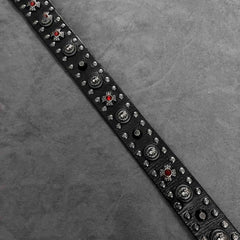 Badass Mens Leather Lizard Rivet Rock Punk Belt Motorcycle Belt Leather Belt For Men - iwalletsmen