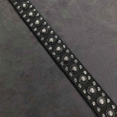 Badass Mens Leather Rock Punk Belt Motorcycle Belt Cool Rivet Leather Belt For Men - iwalletsmen