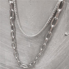Badass Double Mens Silver Long Wallet CHain Pants Chain Jeans Chain Jean Chain For Men - iwalletsmen