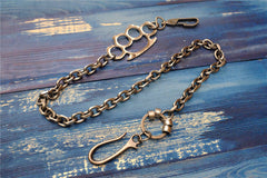 Badass Punk Mens Long Stainless steel Silver Chain Pants Chain Wallet Chain For Men - iwalletsmen