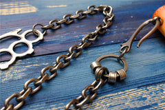 Badass Punk Mens Long Stainless steel Silver Chain Pants Chain Wallet Chain For Men - iwalletsmen