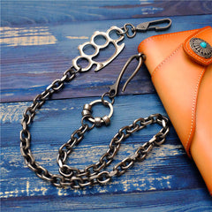 Badass Punk Mens Long Stainless steel Silver Chain Pants Chain Wallet Chain For Men - iwalletsmen