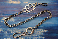 Badass Punk Mens Long Stainless steel Silver Chain Pants Chain Wallet Chain For Men - iwalletsmen