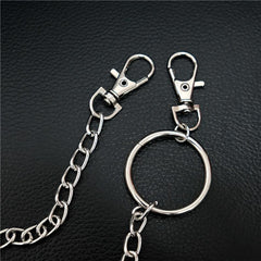 Badass Hip Hop Mens Stainless Steel Long Pants Chain Jean Wallet Chain For Men - iwalletsmen