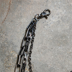 Badass Men's Triple Long Wallet Chain Pants Chain Trendy Biker Wallet Chain For Men - iwalletsmen