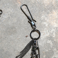 Badass Men's Triple Long Wallet Chain Pants Chain Trendy Biker Wallet Chain For Men - iwalletsmen