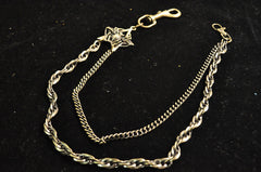 Badass Men's Brass Double Spider Long Wallet Chain Pants Chain Biker Wallet Chain For Men - iwalletsmen