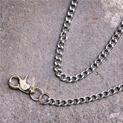 Badass Men's Womens Silver Ring  Pants Chain Long Wallet Chain Biker Wallet Chain For Men - iwalletsmen