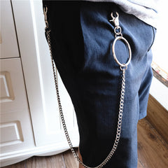 Badass Men's Womens Silver Ring  Pants Chain Long Wallet Chain Biker Wallet Chain For Men - iwalletsmen
