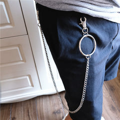Badass Men's Womens Silver Ring  Pants Chain Long Wallet Chain Biker Wallet Chain For Men - iwalletsmen