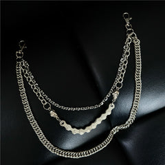 Badass Men's Punk Triple Long Wallet Chain Pants Chain Biker Wallet Chain For Men - iwalletsmen