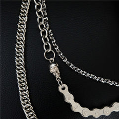Badass Men's Punk Triple Long Wallet Chain Pants Chain Biker Wallet Chain For Men - iwalletsmen