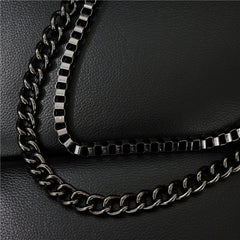Badass Men's Black Wallet Chain Pants Chain Long Biker Wallet Chain For Men - iwalletsmen