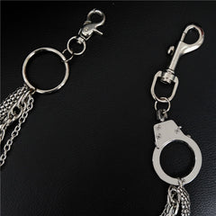 Cool Men's Silver Triple Fashion Long Punk Biker Wallet Chain Pants Chain For Men - iwalletsmen
