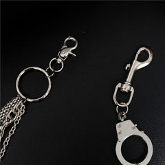 Cool Men's Silver Triple Fashion Long Punk Biker Wallet Chain Pants Chain For Men - iwalletsmen