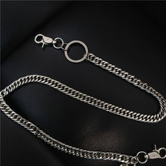 Badass Men's Womens Long Silver Wallet Chain Pants Chain Biker Wallet Chain For Men - iwalletsmen