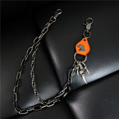 Badass Mens Eagle Double Key Long Biker Pants Chain Wallet Chain For Men - iwalletsmen