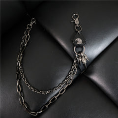 Badass Mens Eagle Double Key Long Biker Pants Chain Wallet Chain For Men - iwalletsmen