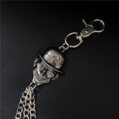 Badass Mens Smiley Face Head Stainless Key Chain Pants Chain Wallet Chain For Men - iwalletsmen