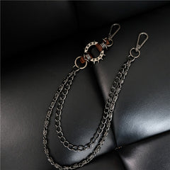 Badass Punk Mens Double Long Biker Wallet CHain Pants CHain Wallet Chain For Men - iwalletsmen