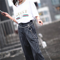 Badass Punk Mens Womens Stainless Steel Double Beaded Pants Chain Wallet Chain For Men - iwalletsmen