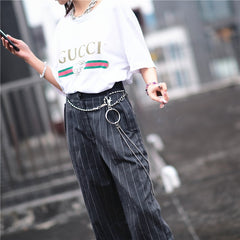 Badass Punk Mens Womens Stainless Steel Double Beaded Pants Chain Wallet Chain For Men - iwalletsmen