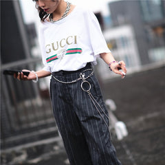 Badass Punk Mens Womens Stainless Steel Double Beaded Pants Chain Wallet Chain For Men - iwalletsmen