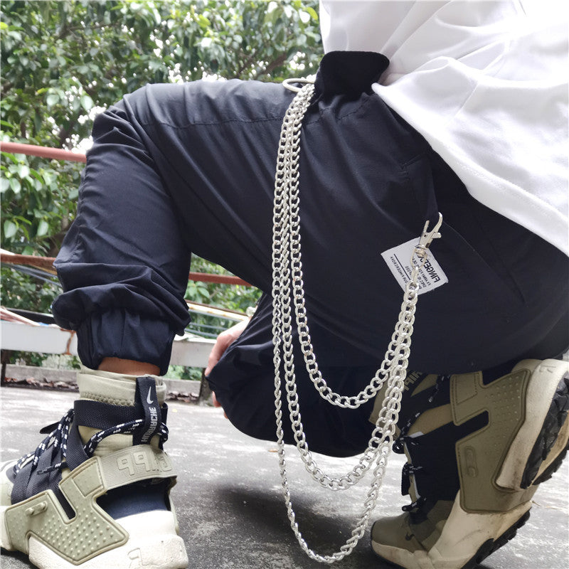 Badass Hip Hop Mens Metal Double Layer Wallet Chain Key Chain Pants Ch –  iwalletsmen
