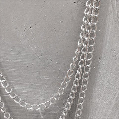 Silver Three Layers Pants Chain