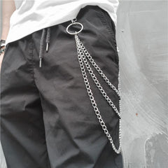 Cool Silver Three Layers Pants Chain