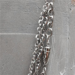 Badass Punk Mens Triple Long Bullet Wallet Chain Pants Chain Jeans Chain Jean Chain For Men - iwalletsmen
