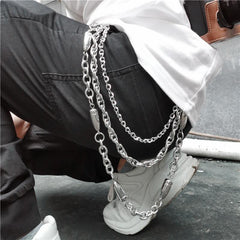 Badass Punk Mens Triple Long Bullet Wallet Chain Pants Chain Jeans Chain Jean Chain For Men - iwalletsmen
