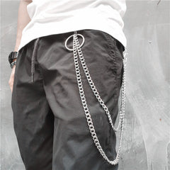 Badass Punk Mens Long Two Layer Pants Chain Long Wallet Chain For Men - iwalletsmen