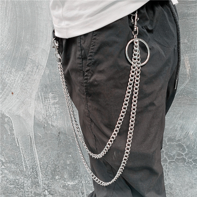 Badass Stainless Steel Mens Double Layer Pants Chain Long Wallet Chain –  iChainWallets