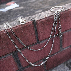 Fashion Mens Womens Long Double Layer Pants Chain Wallet Chain For Men - iwalletsmen