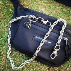 Badass Fashion Mens Long Stainless steel Key Chain Pants Chain Wallet Chain For Men - iwalletsmen