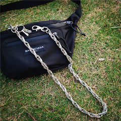 Badass Fashion Mens Long Stainless steel Key Chain Pants Chain Wallet Chain For Men - iwalletsmen